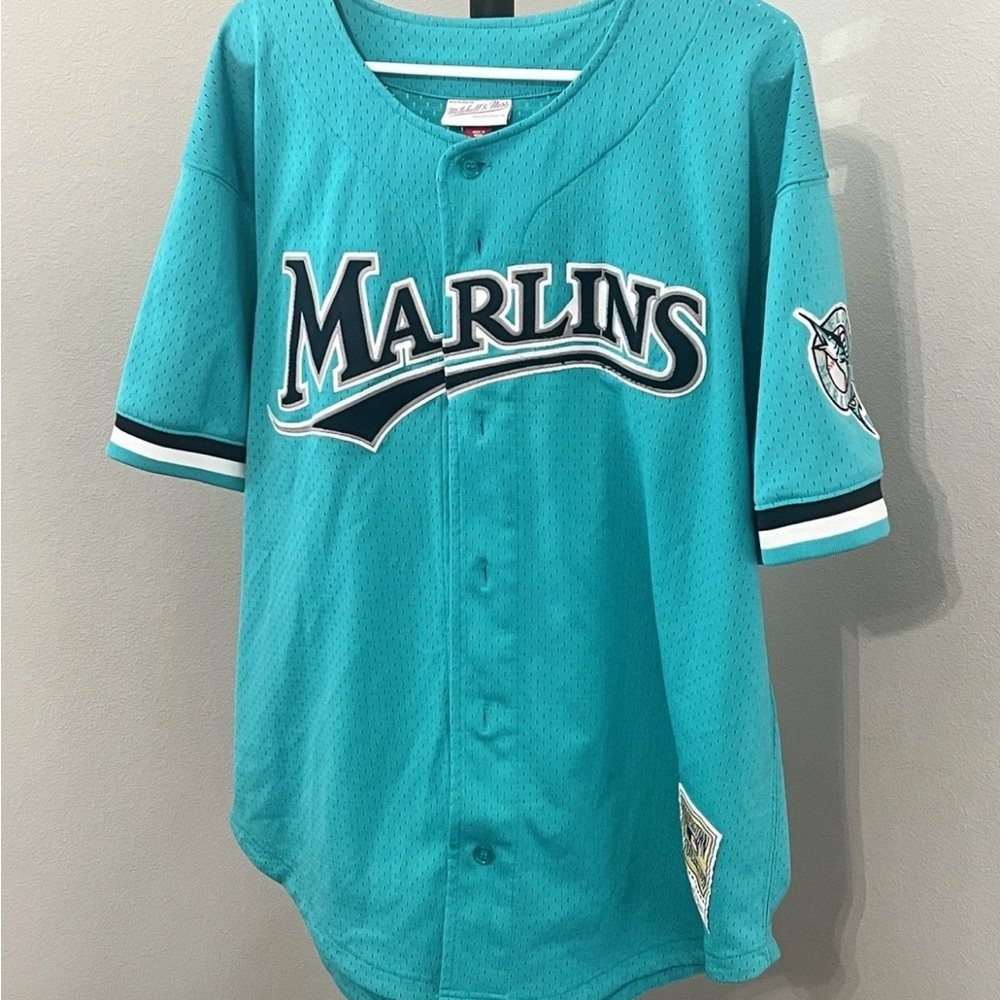Mitchell & Ness MLB Florida Marlins Andre Dawson Cooperstown Collection Jersey